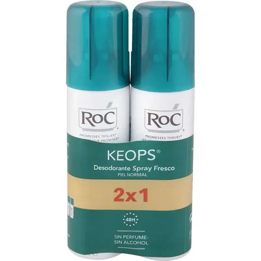 Упаковка Roc Keops Deo Свіжий спрей 2X100мл: ціни та характеристики