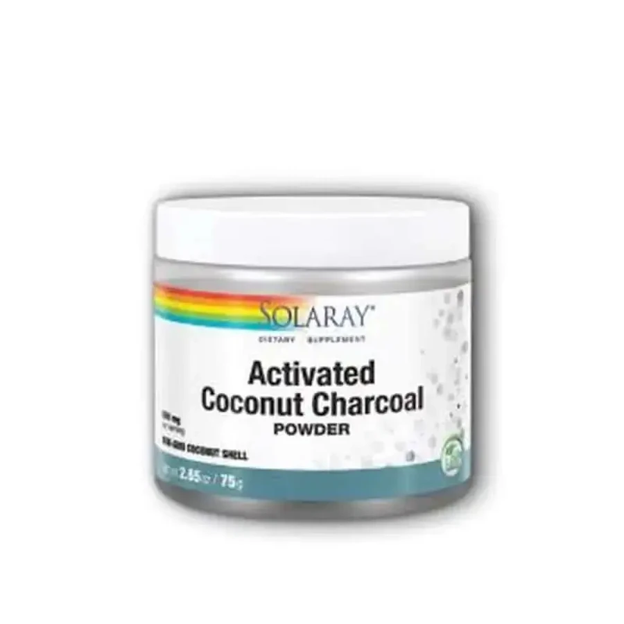 Solaray Charcoal Coconut Activated Active Carbon 150Gr: цены и характеристики