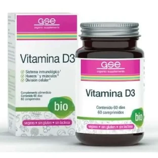Gse Витамин D3 60 таблеток Bio Vegan