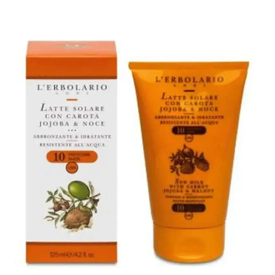 L'Erbolario Солнцезащитный крем Морковь и Молочко Жожоба Spf10 125Ml: цены и характеристики
