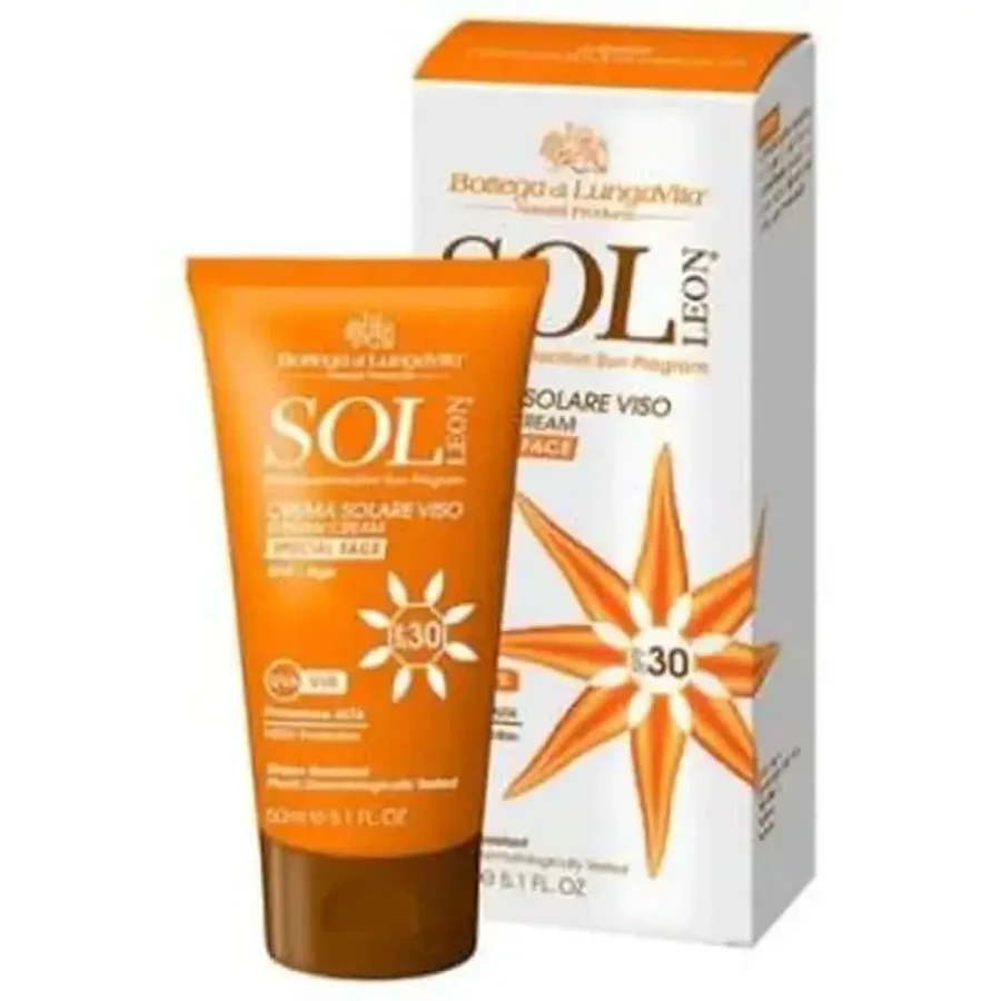 Bottega Di Lungavita Sol Leon Солнцезащитный крем для лица Spf 30 High Prot. 50Ml: цены и характеристики