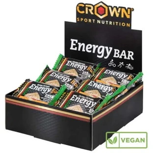 Crown Sport Nutrition Энергетический веганский батончик Соленый арахис , 12 x 60 грамм