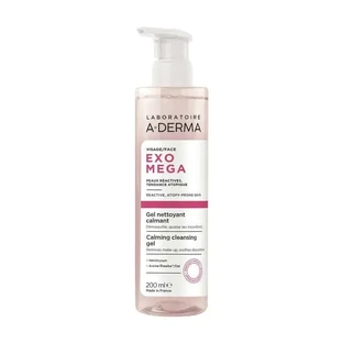 A-Derma Exomega Успокаивающий очищающий гель для лица, 200 мл