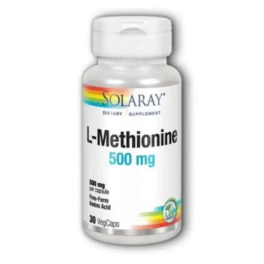 Solaray L-Methionine 500Mg. 30 капсул: цены и характеристики