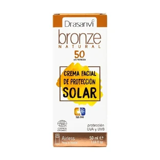 Drasanvi Bronze Natural SPF50 Крем для лица солнцезащитный Ecocert, 50 мл
