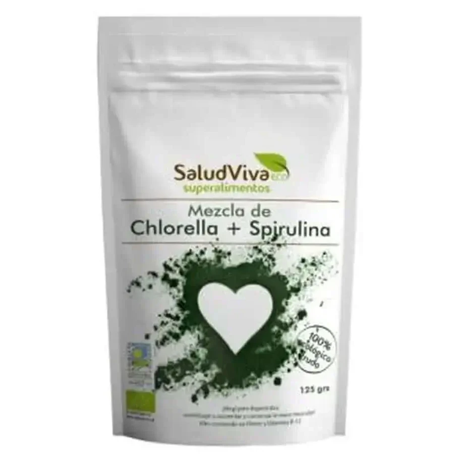 Salud Viva Chlorella & Spirulina Powder Blend 125Gr. Bio: цены и характеристики