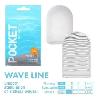 Карманный мастурбатор Tenga Wave Line