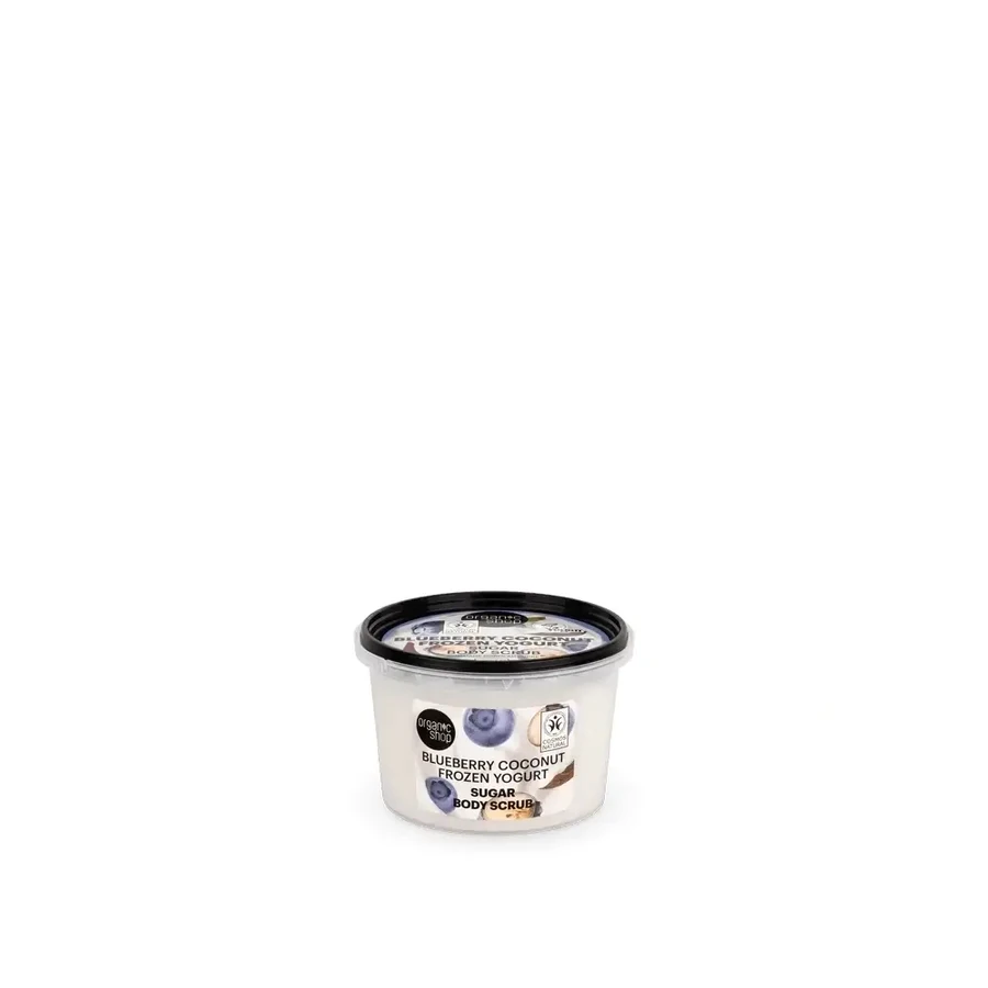 Скраб для тіла з кокосового йогурту з чорницею та цукром, 250 мл Organic Shop Blackberry Coconut Sugar Iced Yogurt Скраб для тіла з чорницею та кокосовим цукром, 250 мл: ціни та характеристики