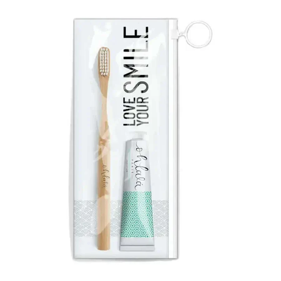 Ohlala Mini Travel Set Mint Ohlala Fresh Mint 15ml + мини зубная щетка из бамбука: цены и характеристики