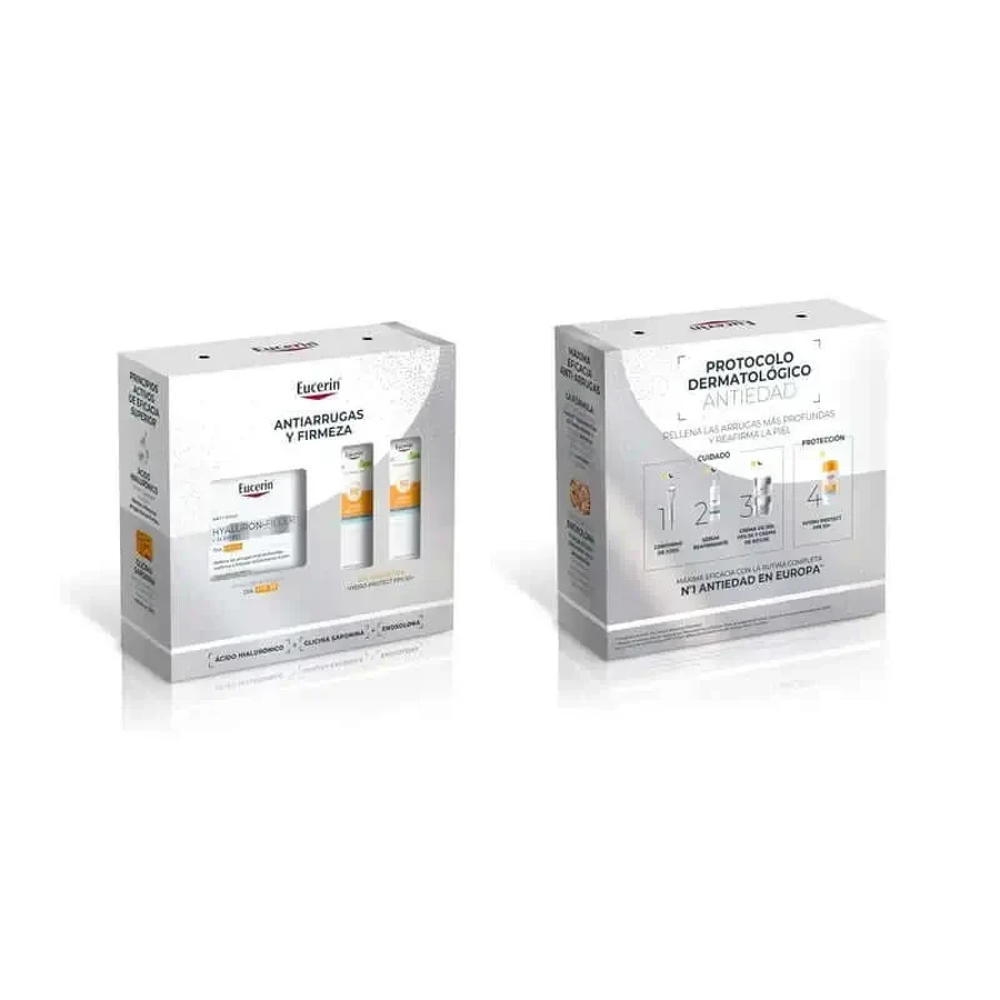 Антивіковий денний крем з гіалуроновим наповнювачем Eucerin Pack Fps 30 50 мл + 2 Minis Sun Hydro Protect Fps 50+ 2X5 мл: ціни та характеристики