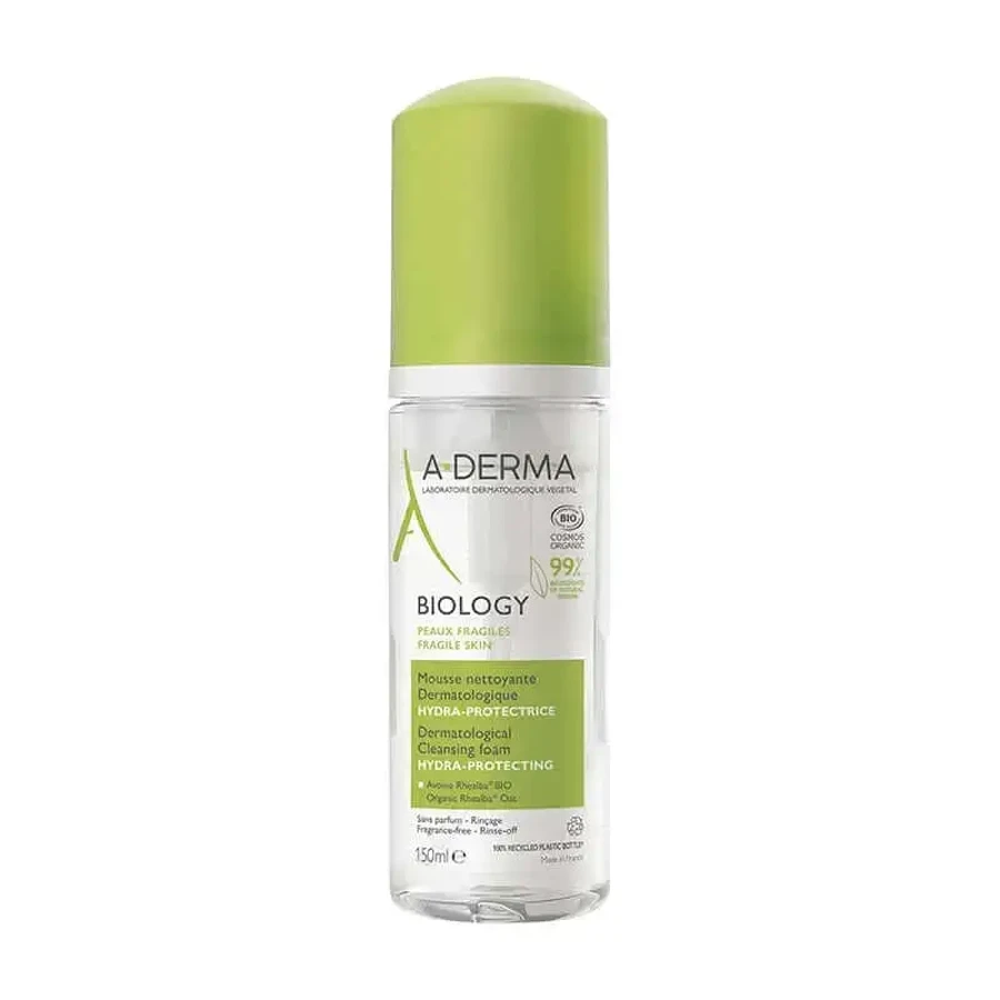 A-Derma Biology Увлажняющий мусс для снятия макияжа с лица, 150 мл: цены и характеристики