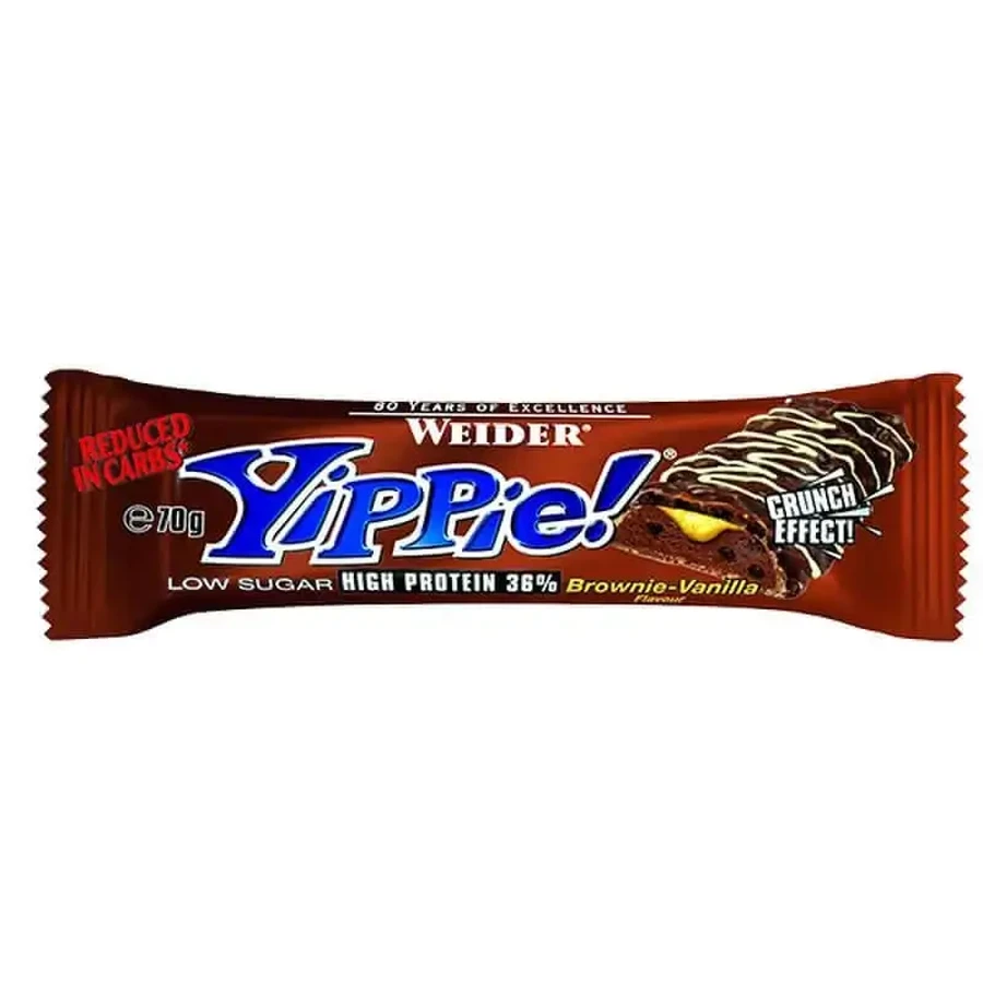 Weider Yippie Bar Brownie-Vanilla, 45 гр.: цены и характеристики