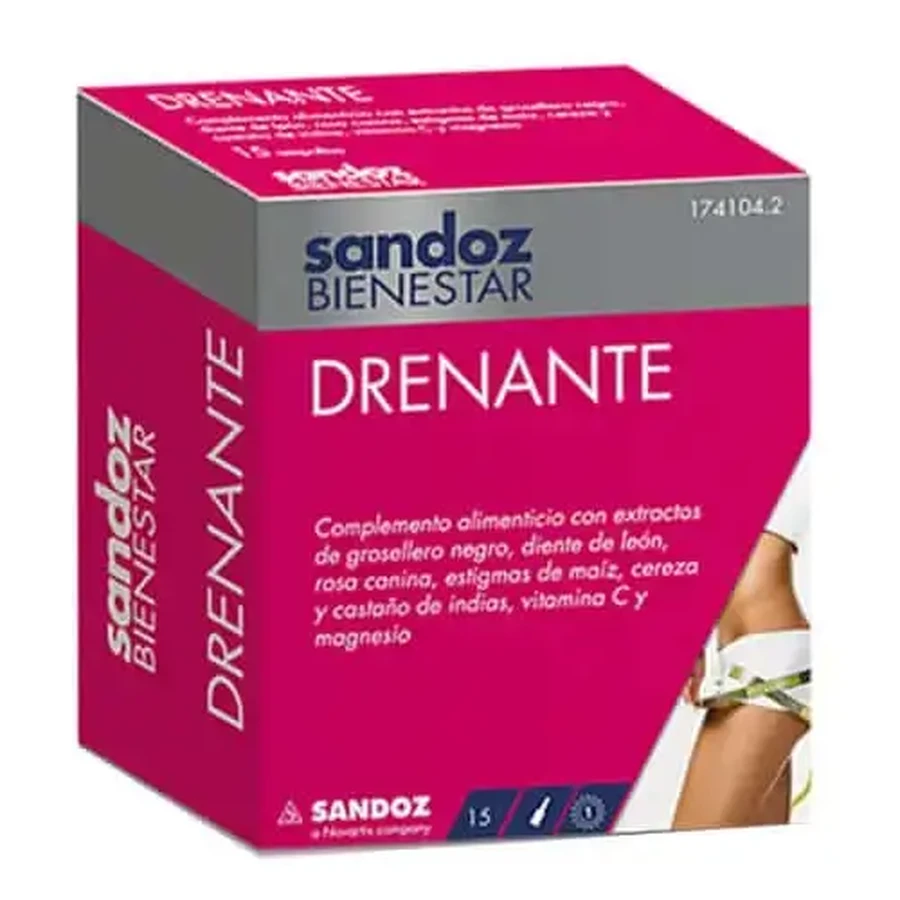 Sandoz Wellness Дренаж 15 ампул: цены и характеристики