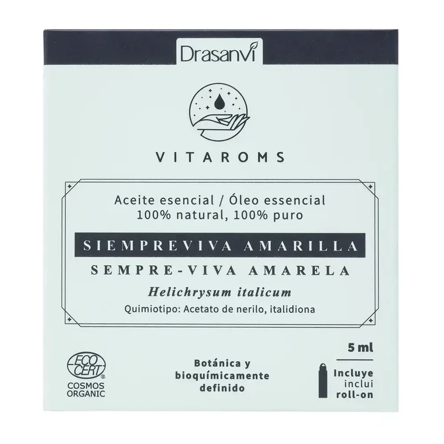 Drasanvi Vitaroms Yellow Immortelle Essential Oil Ecocert Bio , 5 мл: цены и характеристики