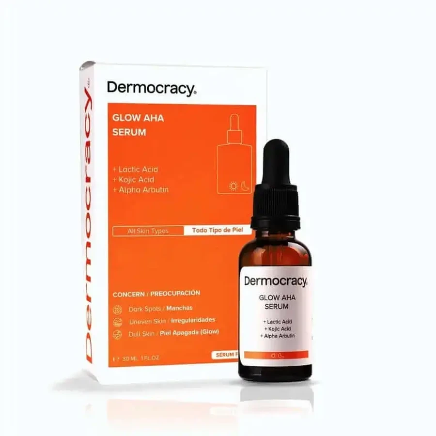 Сироватка Dermocracy Glow Aha [Молочна кислота + койєва кислота + альфа-арбутин], 30 мл: ціни та характеристики
