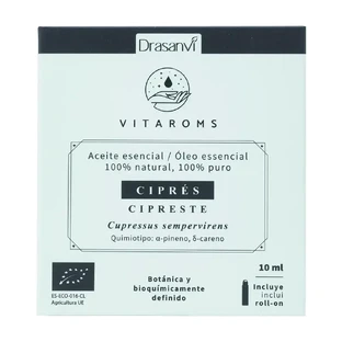 Ефірна олія кипарису Drasanvi Vitaroms Cypress Bio, 10 мл
