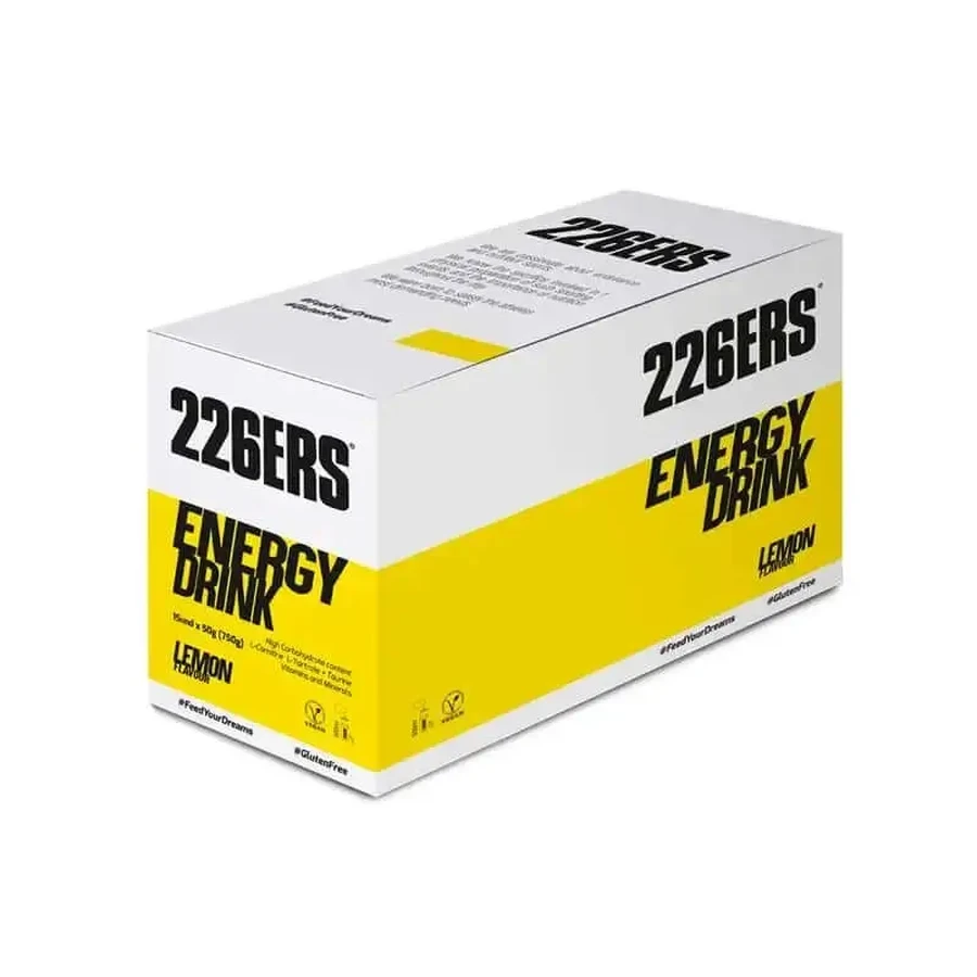 226Ers Energy Drink Lemon - Лимонний енергетичний напій одноразова доза, 15x50 грамів: ціни та характеристики