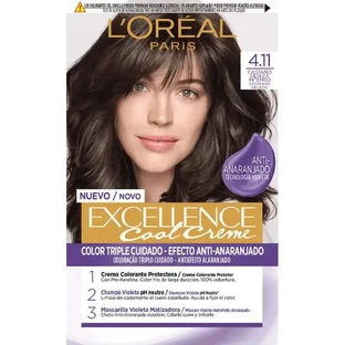 L'Oréal Paris Excellence Cool Creme Перманентна крем-фарба для волосся - відтінок 4.11 Інтенсивний попелясто-коричневий