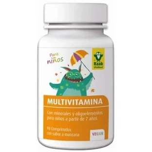 Raab Vitalfood Мультивітаміни для дітей зі смаком яблука 90 Ком Веган**