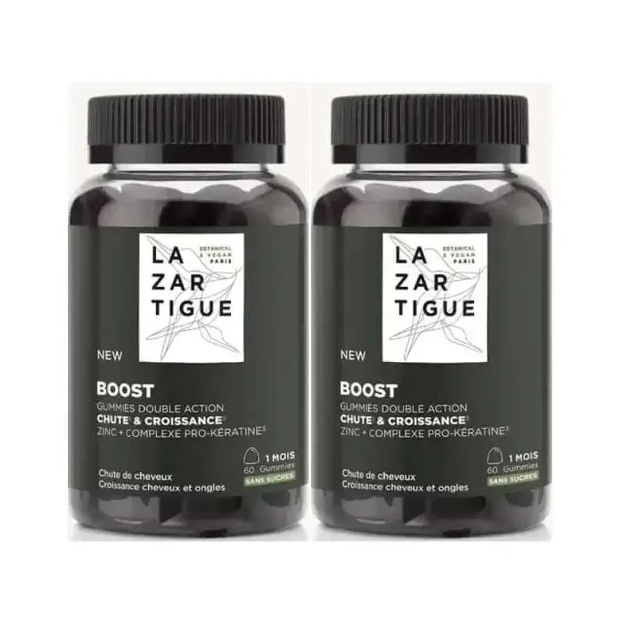 Lazartigue Gummies від випадіння волосся, упаковка 2 x 60 шт.: ціни та характеристики