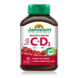 Jamieson Vitamin C+ D3 500Mg 500Ui, 75 жувальних таблеток