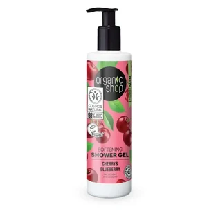 Заспокійливий гель для душу Organic Shop Cherry & Blueberry Чорниця, 280 мл