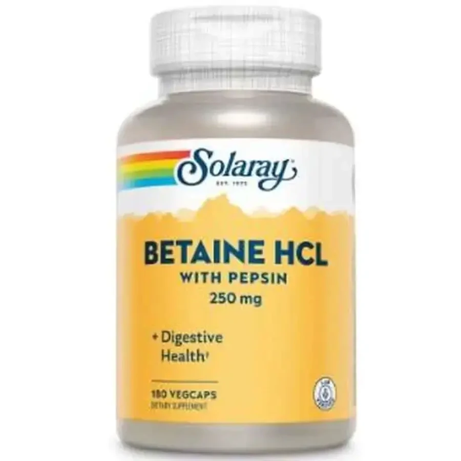 Solaray Betaine Hci 250Mg 180V Capsules: ціни та характеристики