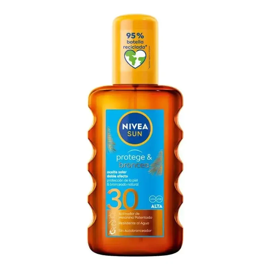 NIVEA Сонцезахисна олія для засмаги NIVEA Sun SPF30 Protect & Tan Активуючий сонцезахисний крем, 200 мл: ціни та характеристики