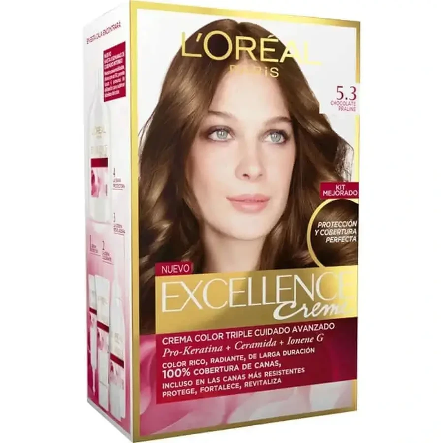 L'Oréal Paris Excellence Creme Permanent Hair Color - Оттенок 5.3 Шоколад Пралине: цены и характеристики