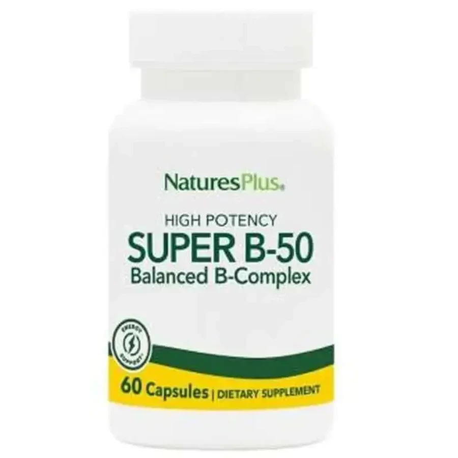 Natures Plus Super B-50 Таблетки, 60 капсул: ціни та характеристики