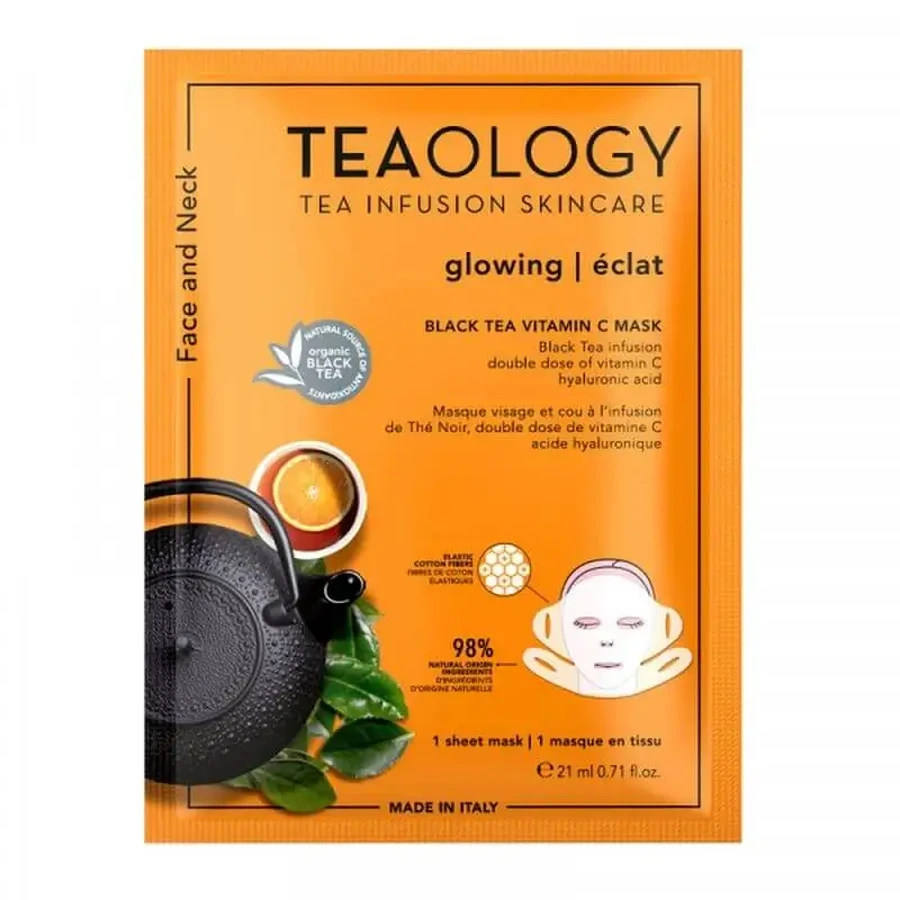 Маска з вітаміном С з чорного чаю Teaology, 21 мл: ціни та характеристики