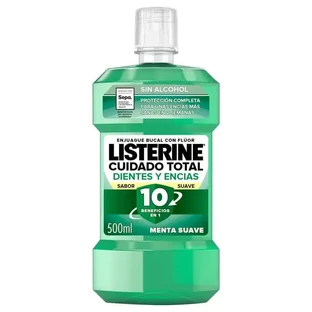 Listerine Mouthwash Бесспиртовой ополаскиватель для рта для защиты зубов и десен, мягкий вкус, 500 мл