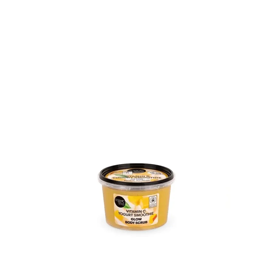 Скраб для тіла Glow Effect Yougur Smoothie від Organic Shop з вітаміном С, 250 мл: ціни та характеристики