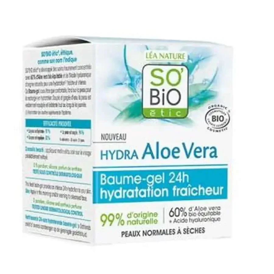 So'Bio Etic Aloe Refreshing Facial Gel Balm 24H 50Ml. Bio: цены и характеристики
