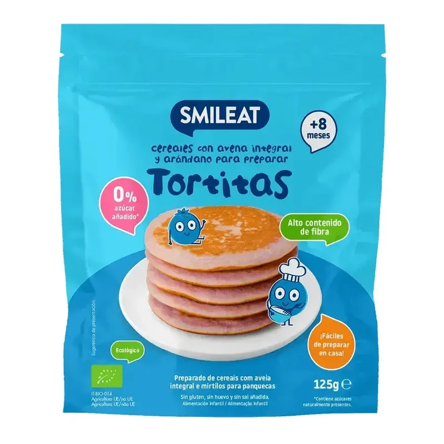 Smileat Mix Цельнозерновые блинчики с овсом и черникой, 125 гр ECO: цены и характеристики