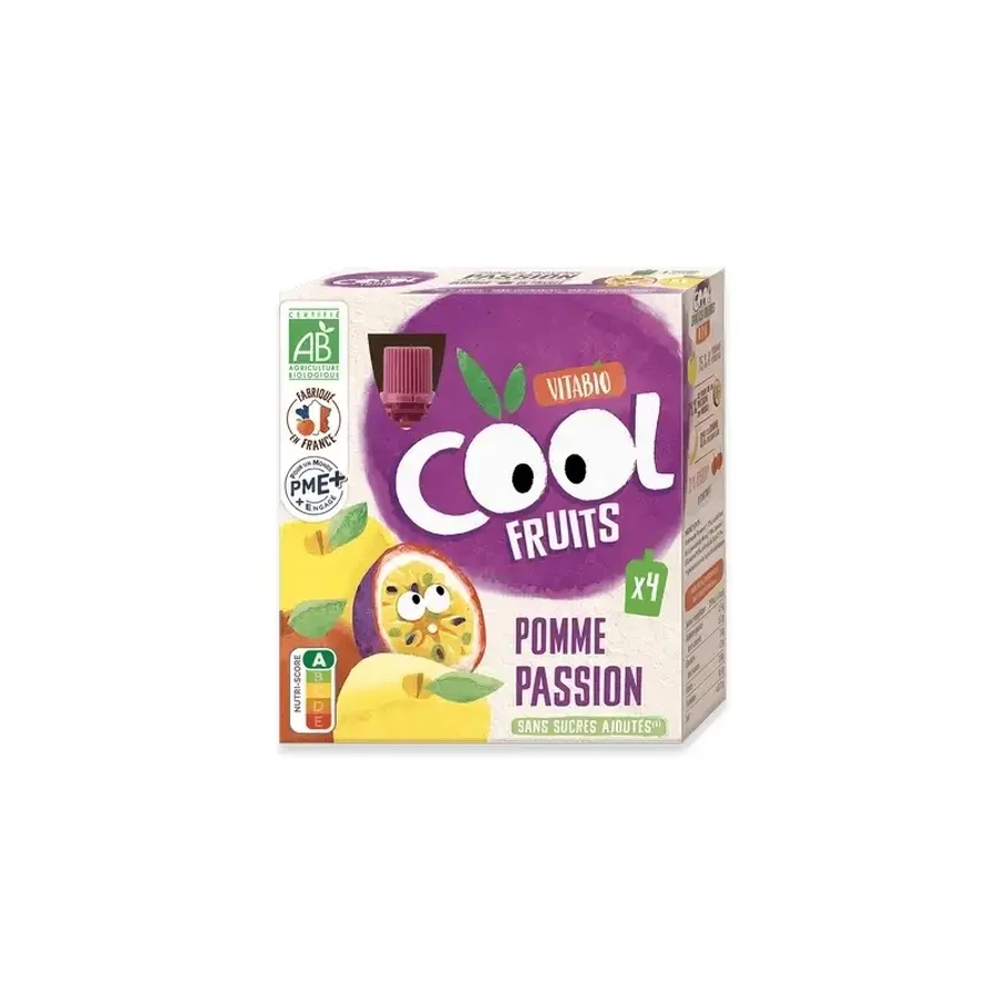 Vitabio Cool Fruits Apple & Passion Fruit 90 Gr, 4 шт.: цены и характеристики