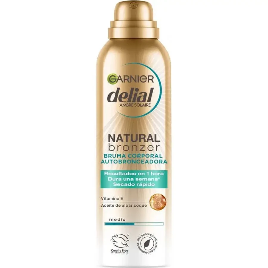 Garnier Delial Натуральний бронзатор-самозагар для тіла з олією абрикосових кісточок для природної засмаги, 150 мл: ціни та характеристики