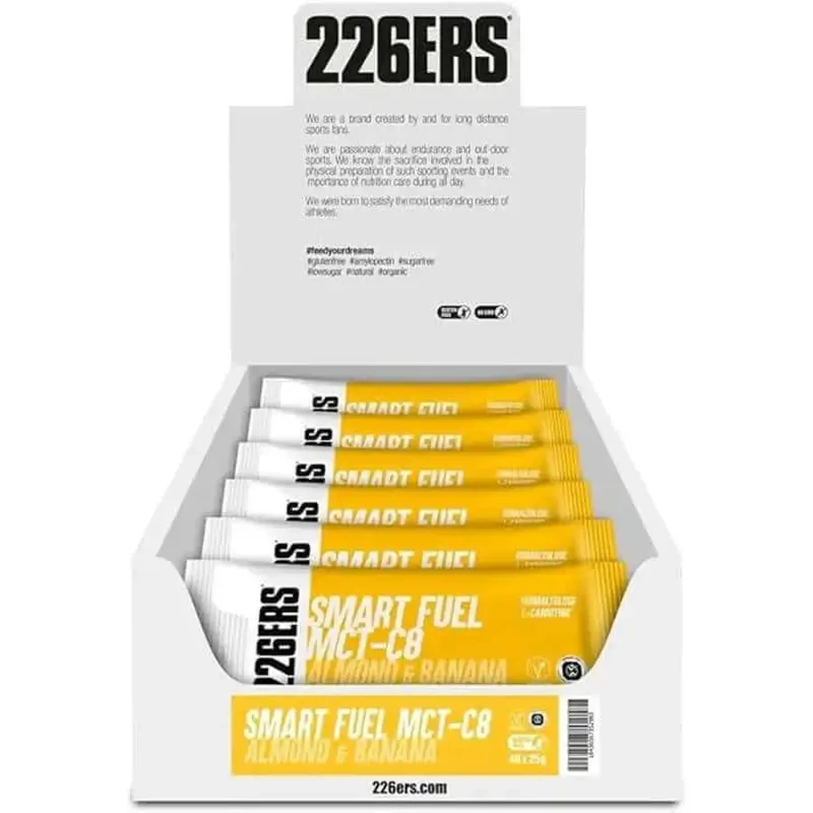 226Ers Smart Fuel Веганський енергетичний крем з мигдалем та бананом - Mct C8, 40x25 г: ціни та характеристики