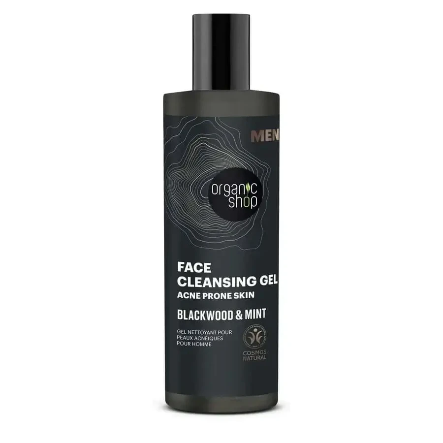 Organic Shop Organic Shop Очищающий гель для угревой кожи с корой дуба и перечной мятой, 200 мл: цены и характеристики