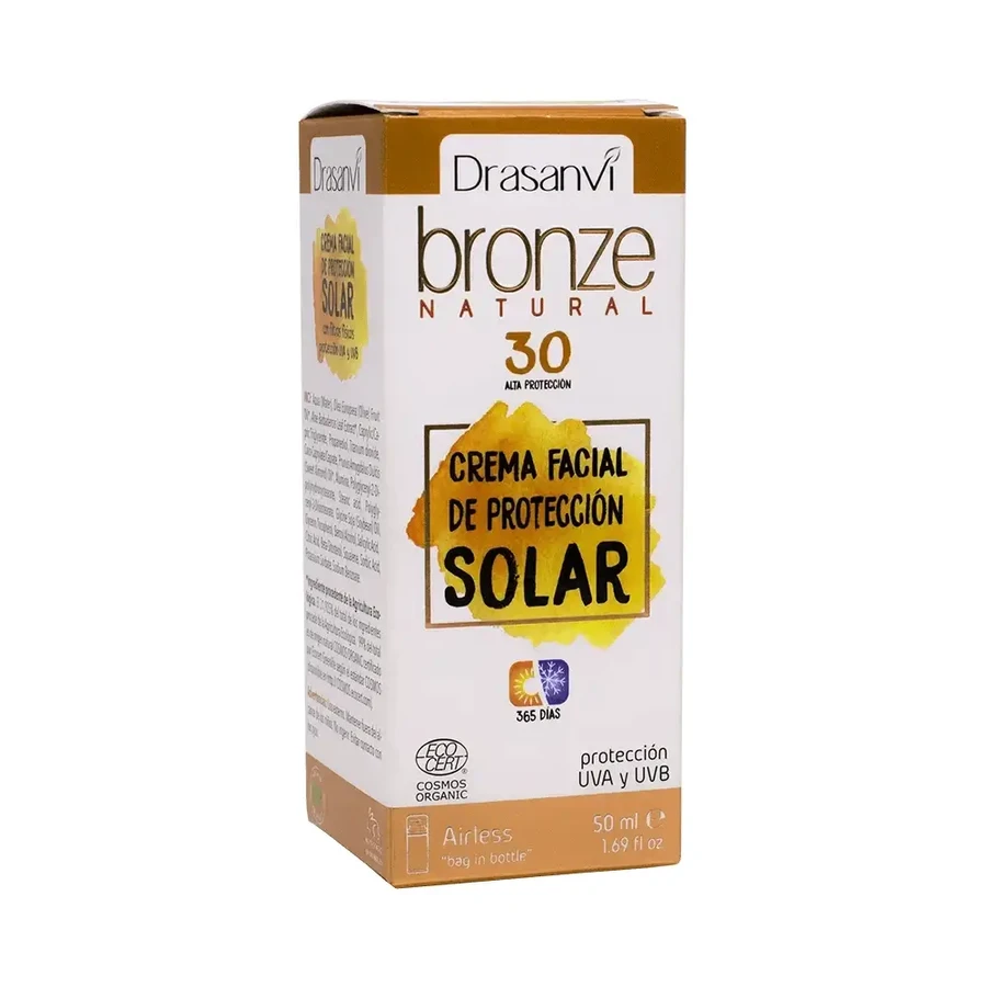 Крем для обличчя Drasanvi Bronze Natural SPF30 Сонцезахисний крем Екосертифікат, 50 мл: ціни та характеристики