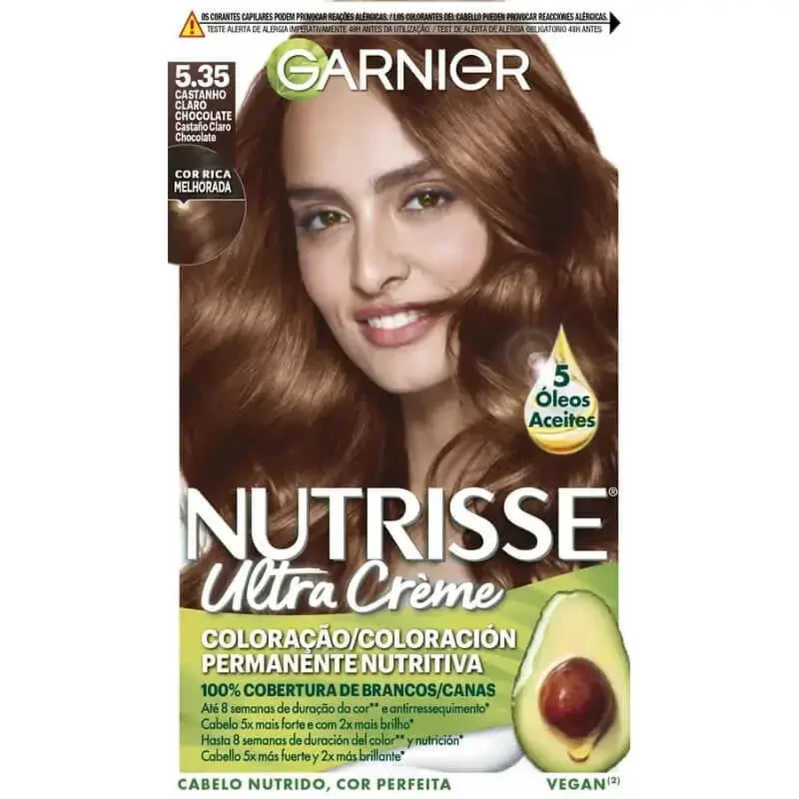 Garnier Nutrisse Permanent Colour Перманентный цвет Шоколадно-коричневый оттенок 5,35 , 160 мл: цены и характеристики