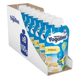 Yogolino Бананові пакетики без цукру, 100 г х 8 шт.