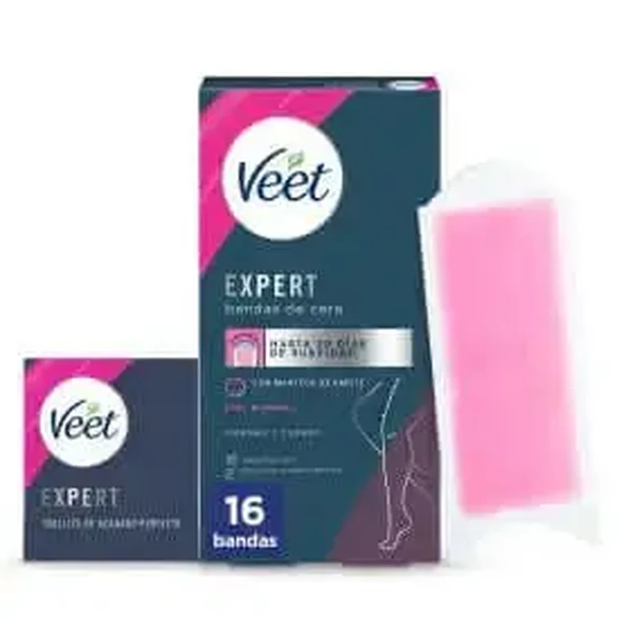 Veet Expert Cold Wax Депиляционные восковые полоски для ног, 16 полосок: цены и характеристики