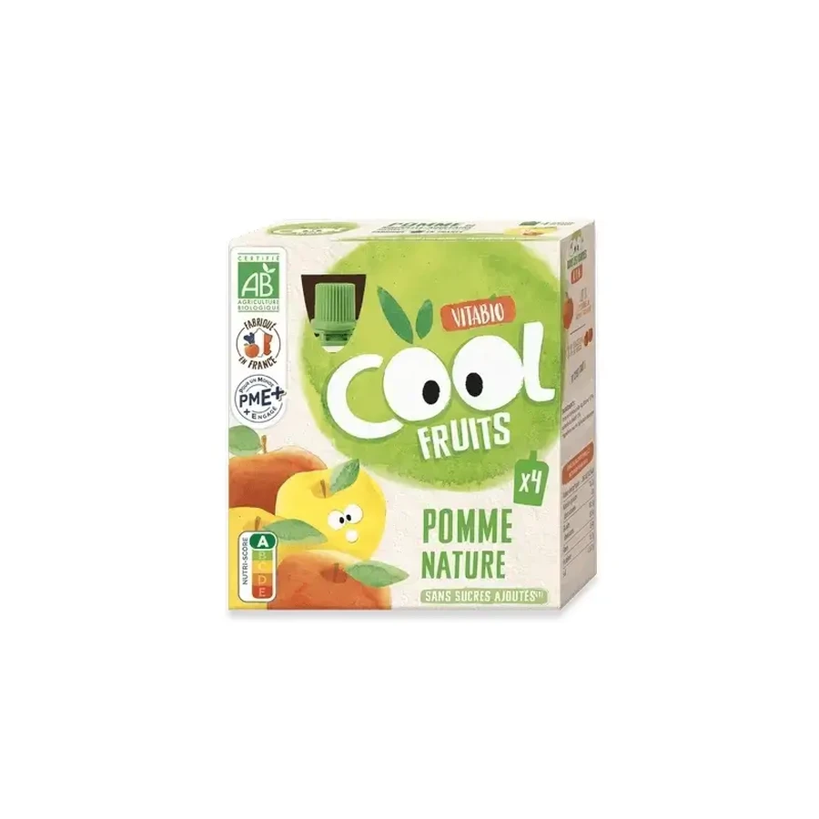 Vitabio Cool Fruits Яблуко 90 г, 4 упаковки: ціни та характеристики