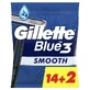 Одноразовые бритвы Gillette Blue3 Smooth с 3 лезвиями, 16 шт.