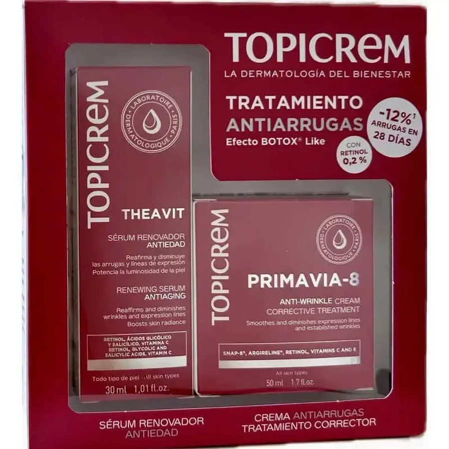 Topicrem Pack Theavit Serum 30 Ml + Primavia-8 Cream 50 Ml: цены и характеристики
