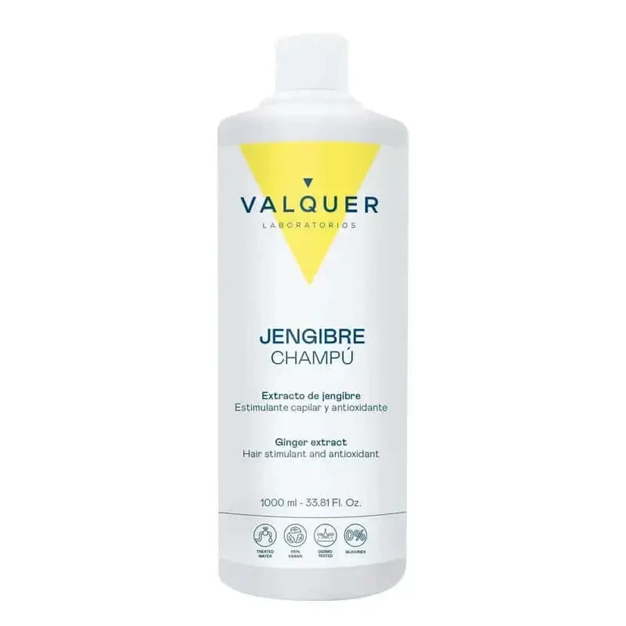 Valquer Ginger Сильний імбирний шампунь проти лупи, відновлюючий та зміцнюючий, 1 л: ціни та характеристики