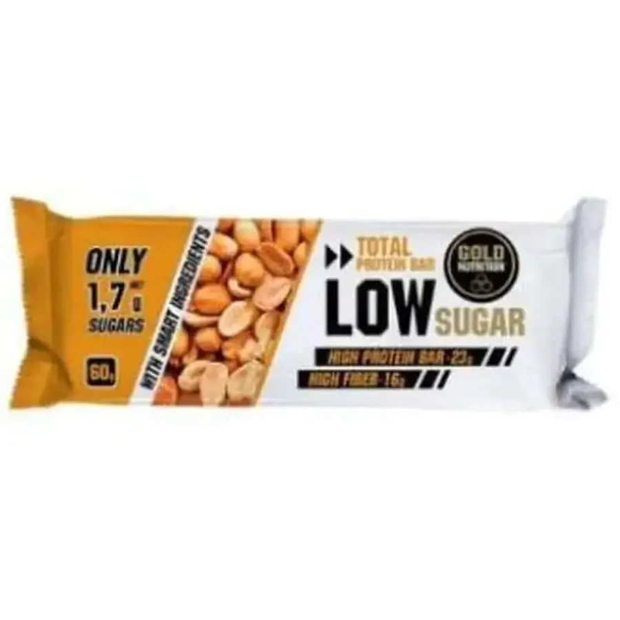 Gold Nutrition Total Protein Low Sugar Bar Crunchy Peanut 10U: цены и характеристики