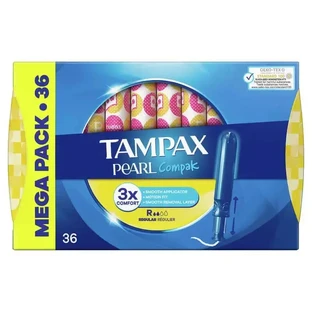 Тампоны Tampax Compak Pearl Regular с аппликатором, 36 шт.