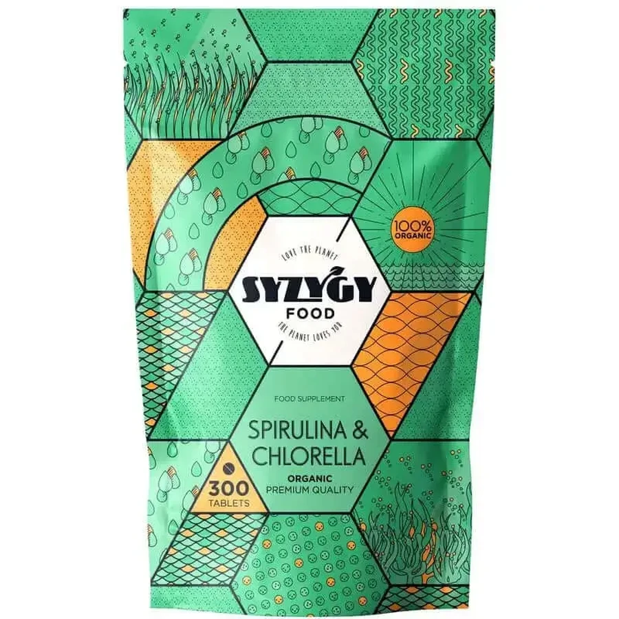 Syzygy Chlorella & Organic Spirulina Пищевая добавка, 300 таблеток: цены и характеристики